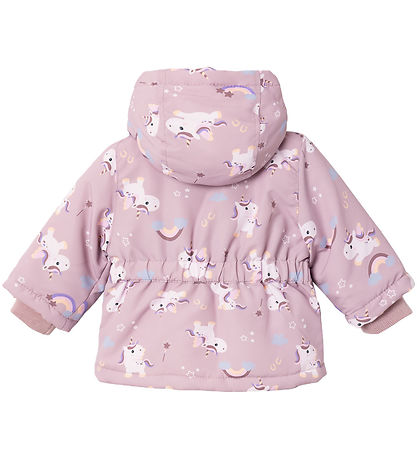 Name It Steppjacke - NbdMaxi - Mauve Schatten/Unicorn
