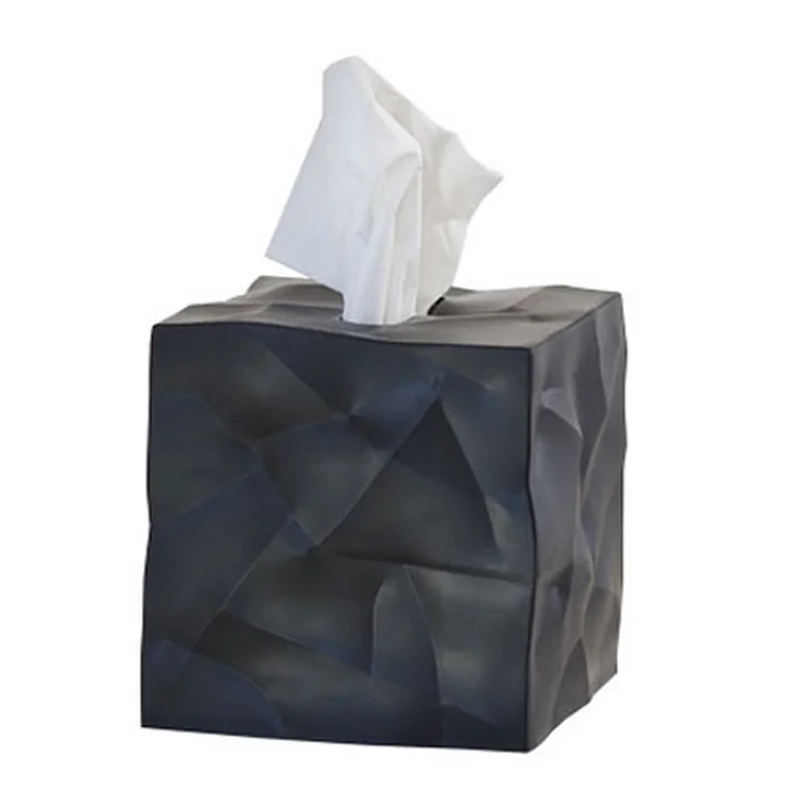 essey - Wipy-Cube Tuchbox, schwarz