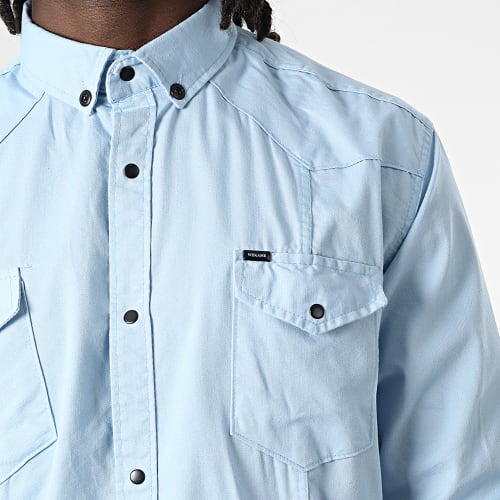 Chemise Manches Longues W-324 Bleu Clair