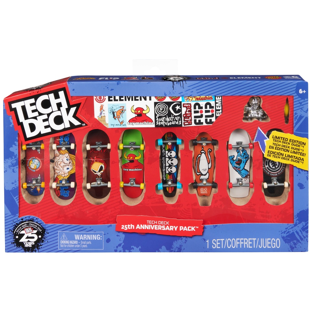 Tech Deck 25th Anniversary Finger Skates 8er-Pack
