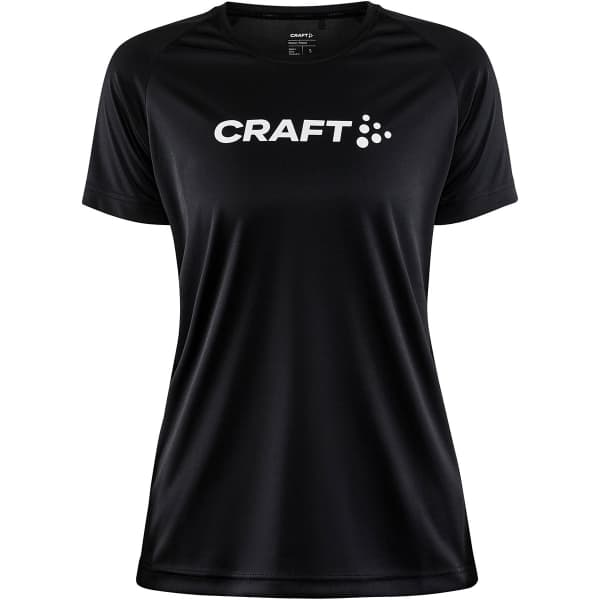 T-shirt running CRAFT CORE ESSENCE LOGO TEE W BLACK