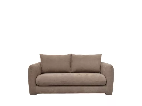 Wiame - Canapé 2,5 places en tissu : Couleur - Taupe