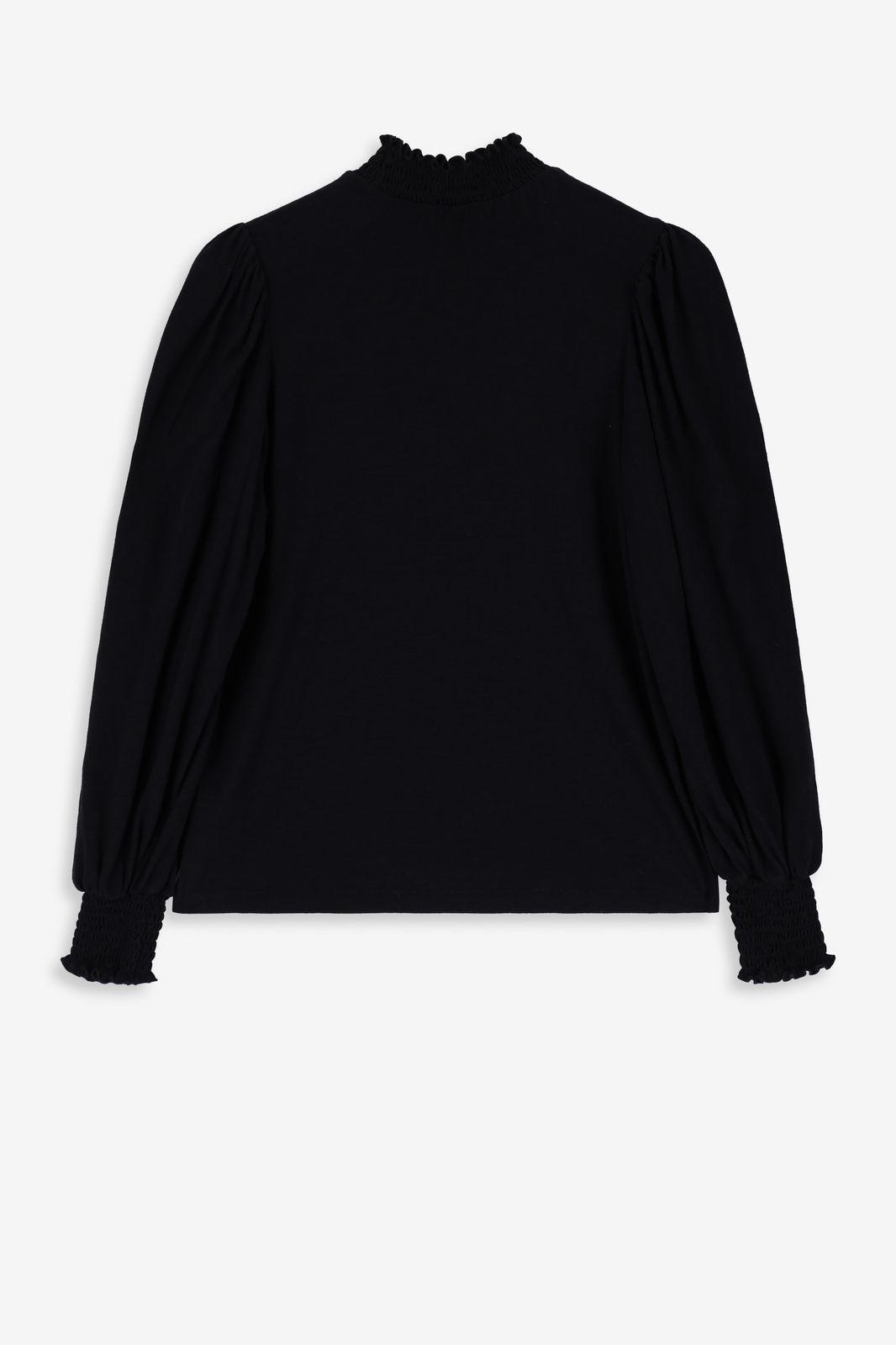 Zwarte longsleeve met hoge hals