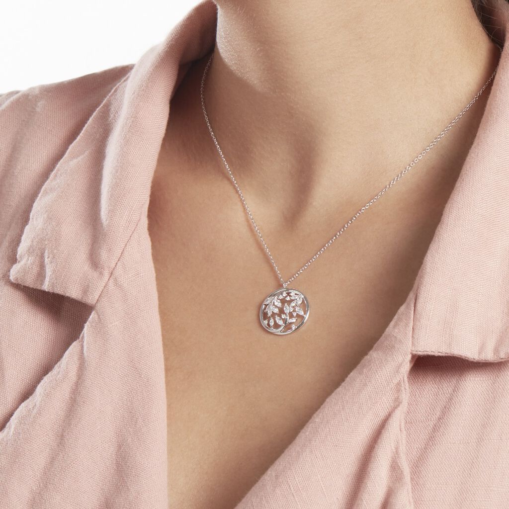 Collier Monico Argent Oxyde De Zirconium