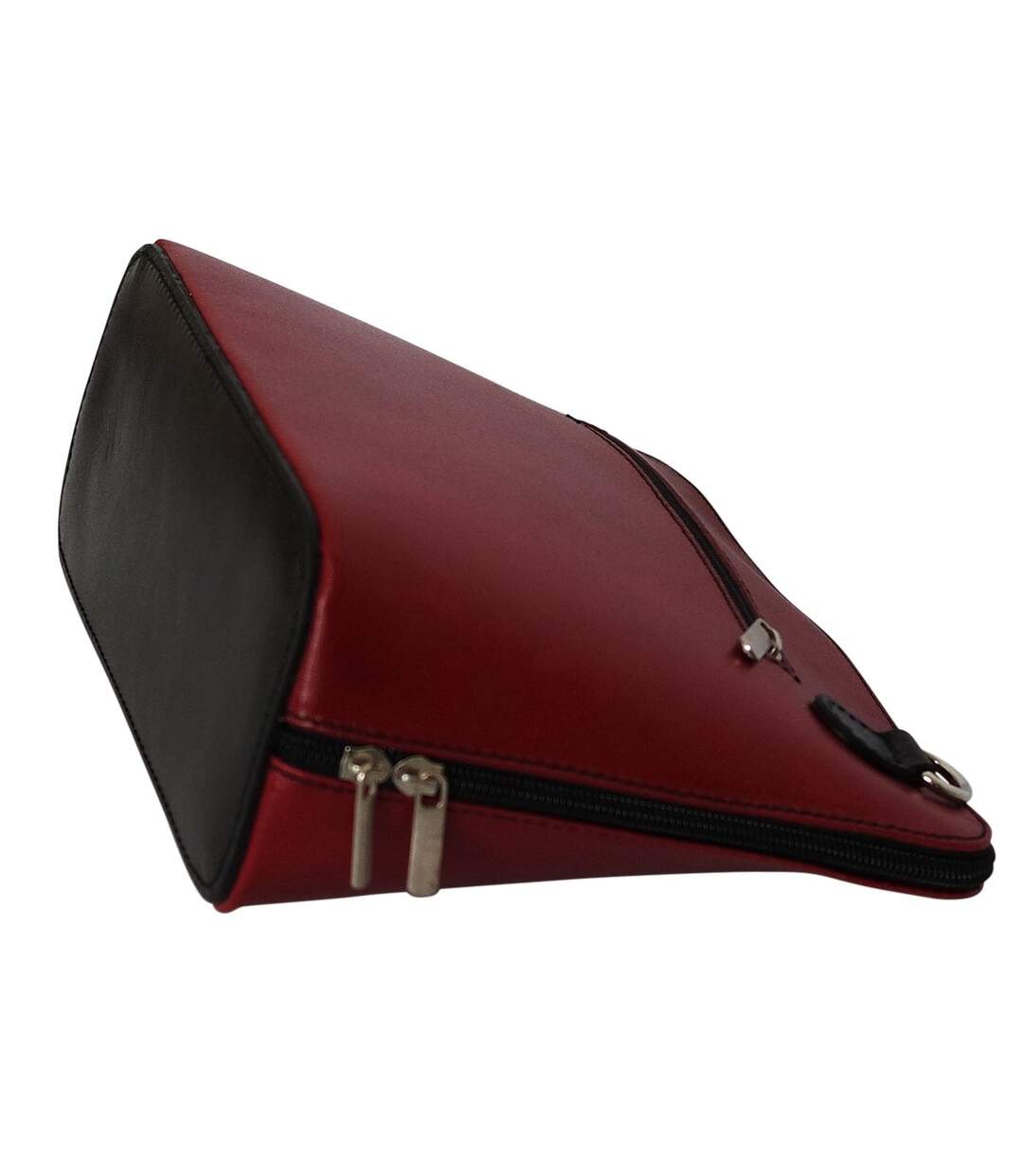 Sac bandoulière cuir bi-color italien