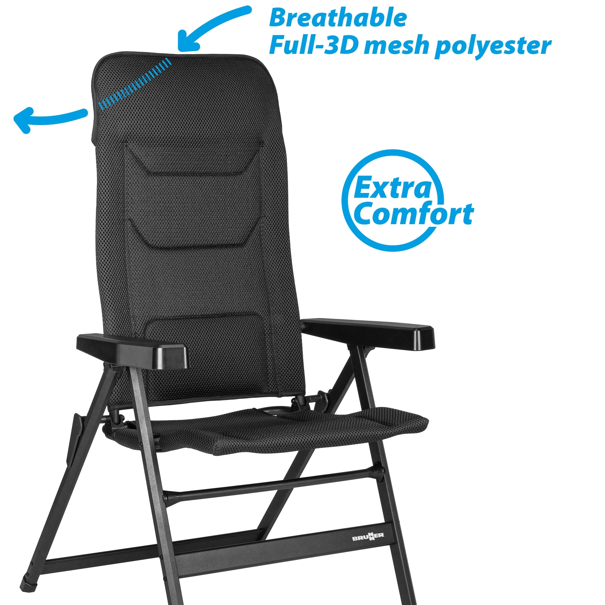 Brunner Rebel Pro Campingstuhl Medium dunkelblau