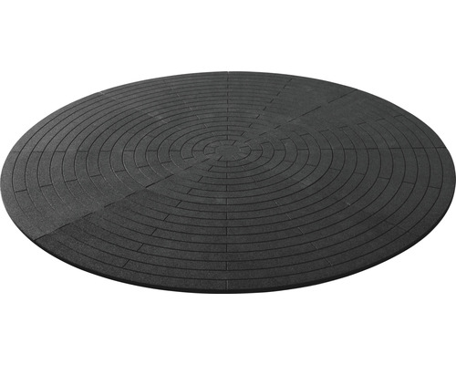 Ronde zwembadliner Terrasoft, ø 380 cm, rubber, antraciet