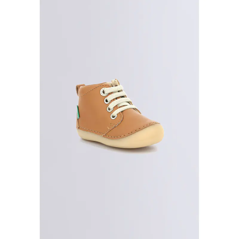 Sonizip Camel BOTTILLONS Cuir Garçon
