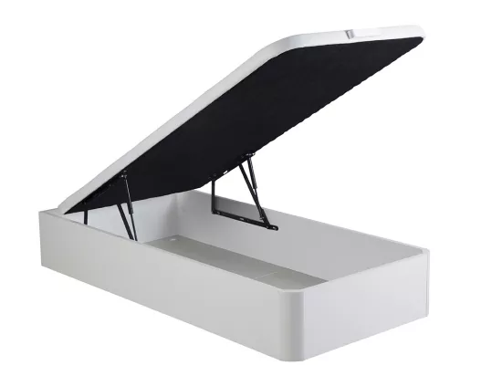 Ensemble 90 x 190 cm sommier coffre blanc + matelas mousse ép.15cm - ZEUS de YSMÉE