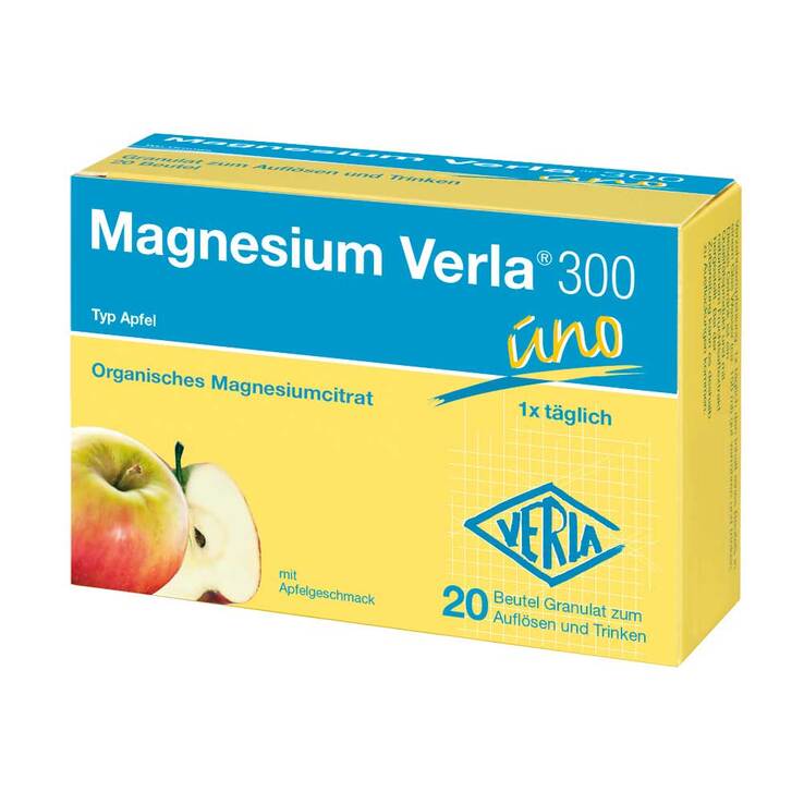 Magnesium Verla 300 Apfel Granulat, 20 St
