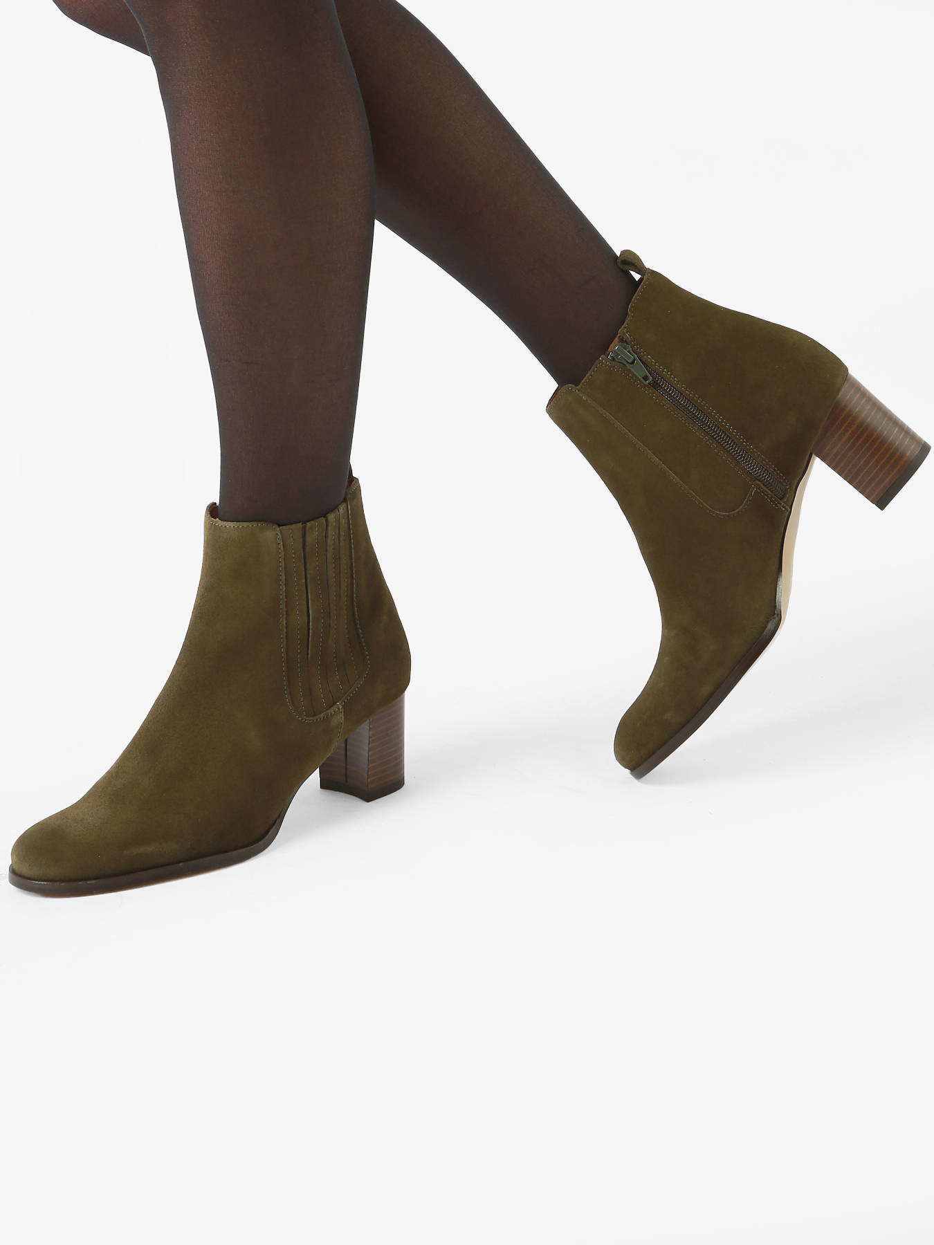 Boots  talon en cuir ARROBA