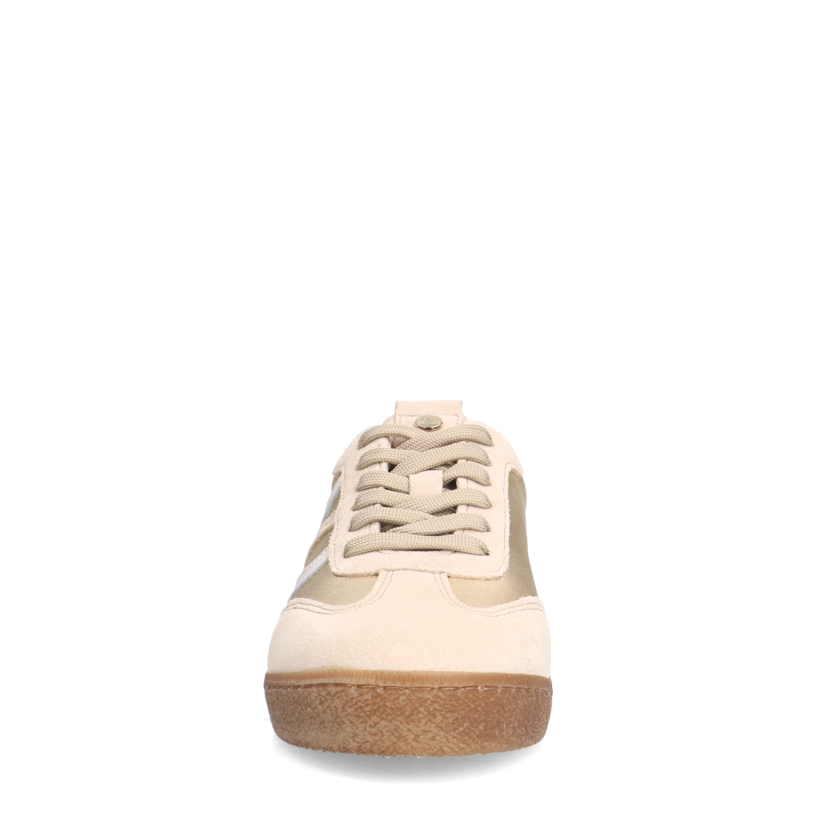 Gouden leren sneakers