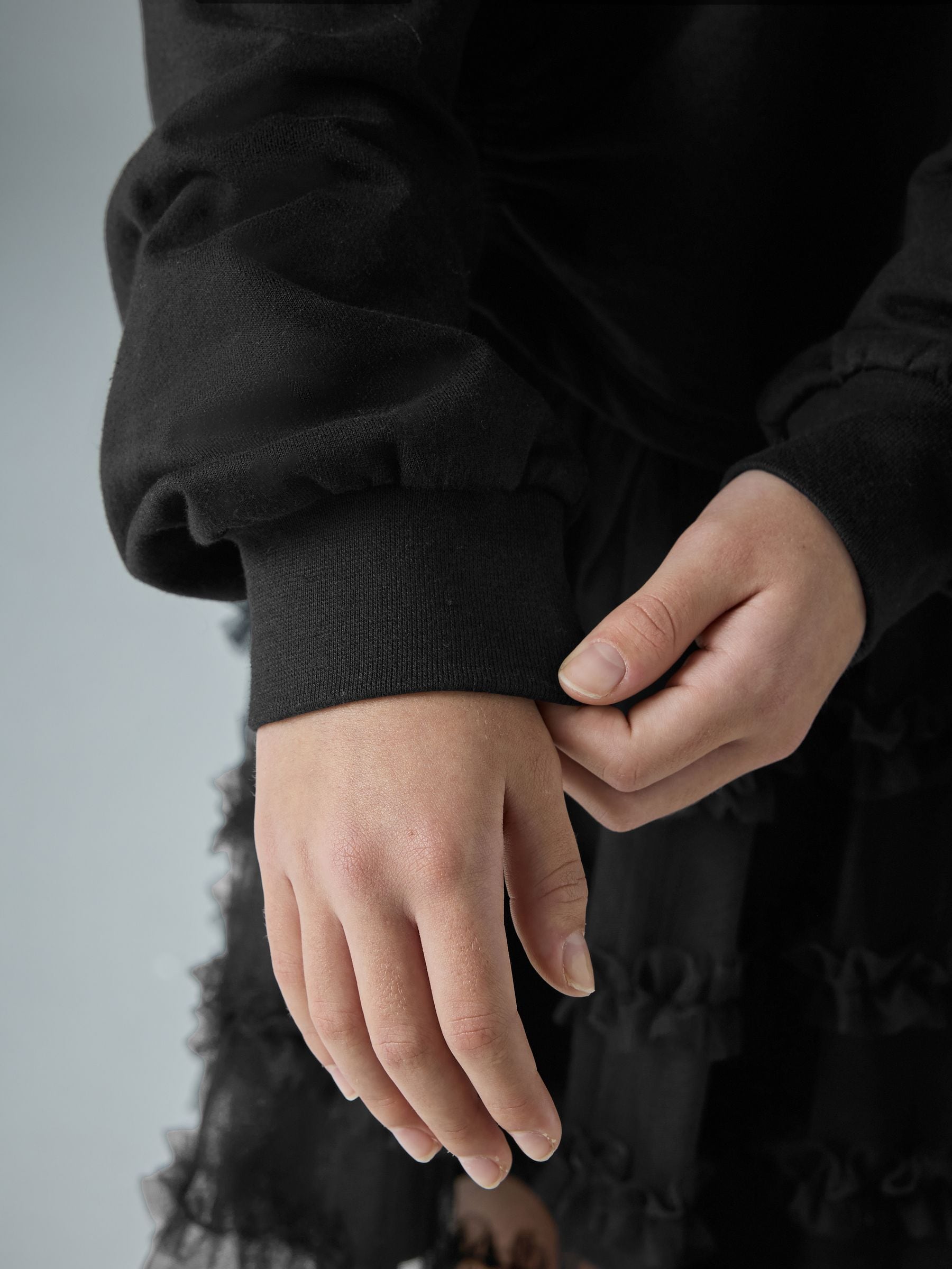 smALLSAINTS Ruched Sweat Frill Mock Dress