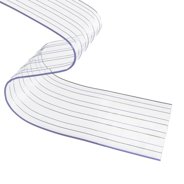 vidaXL Dørgardin gjennomsiktig 200 mm x 1,6 mm 50 m PVC