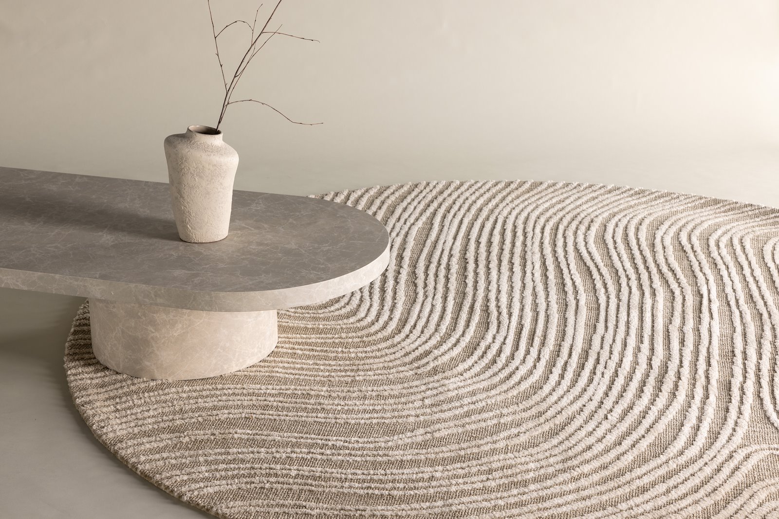 Melle gulvteppe Teppe ø200, beige