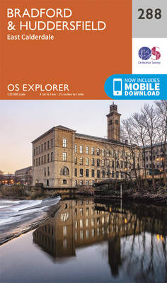 Bradford and Huddersfield - OS Explorer Map 288 (Sheet map, folded)