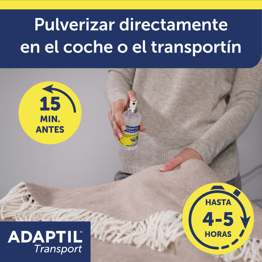 Spray calmante Adaptil Transport para cães