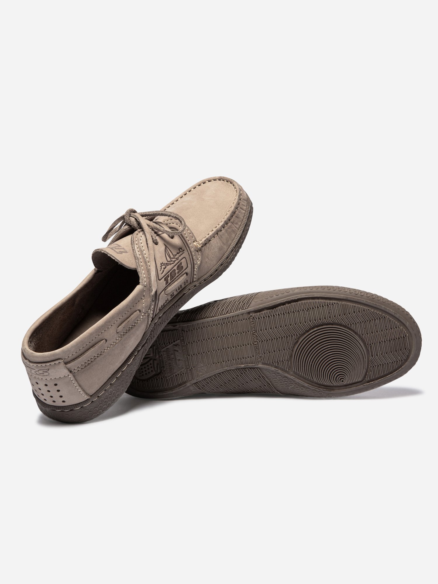 Chaussures Bateau Homme Cuir Beige