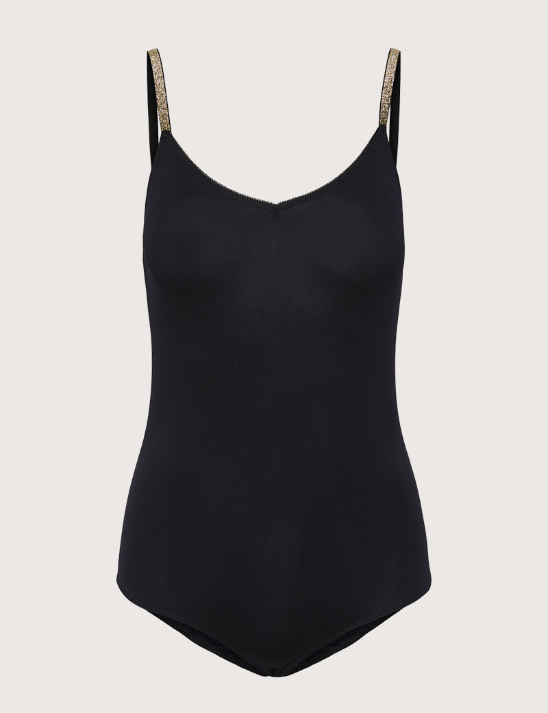 PIECES BODY MARLY NOIR FINES BRETELLES GOLD