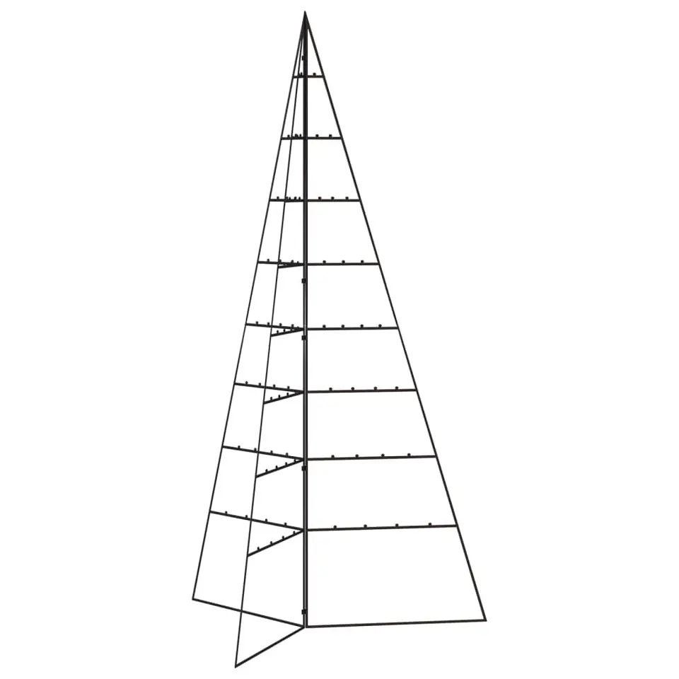 vidaXL - Metalen Kerstboom - Zwart - 180 cm