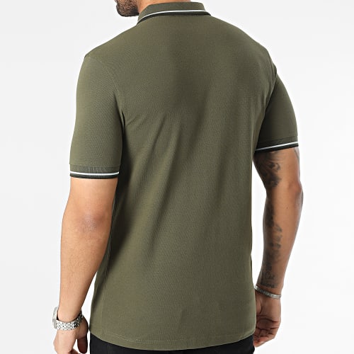 Polo Manches Courtes Twin Tipped M3600 Vert Kaki