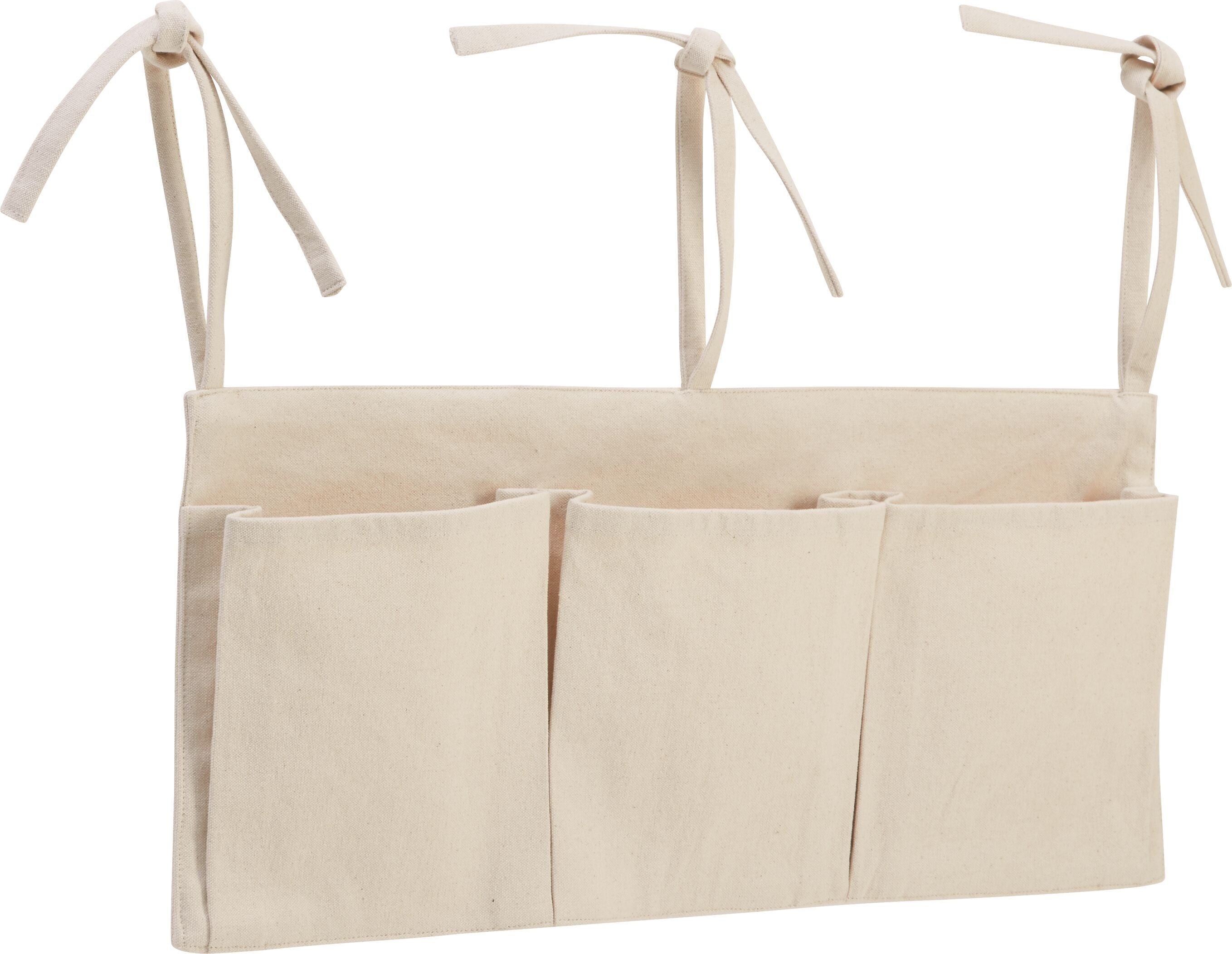 TULIA Babybett Aufbewahrungstasche - Beige / B: 57.0 cm x H: 24.0 cm
