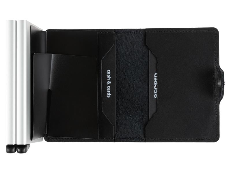 SECRID Portemonnaie Twinwallet Black Noten- und Karten-Portemonnaie mit RFID-Schutz