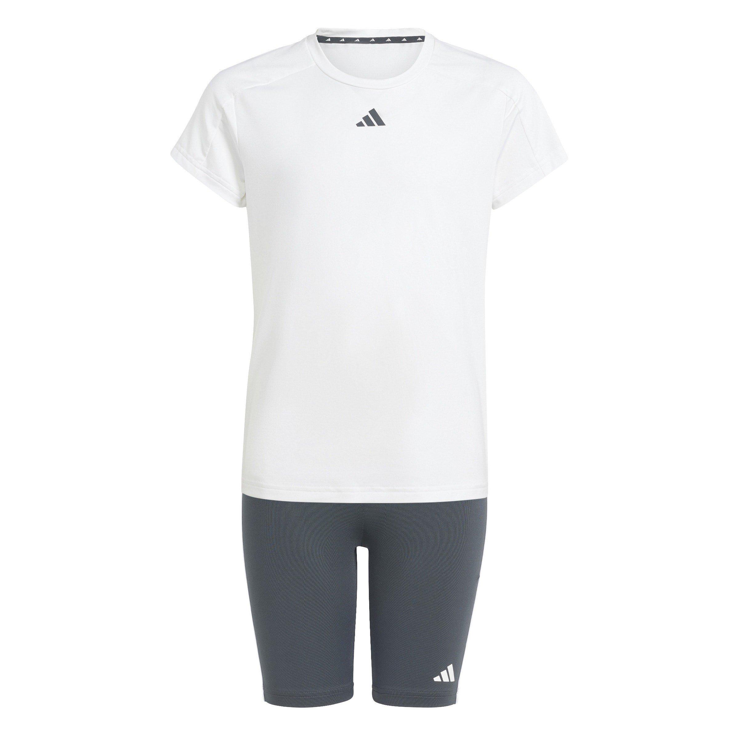 adidas Train Essentials T-Shirt and Shorts Set Juniors