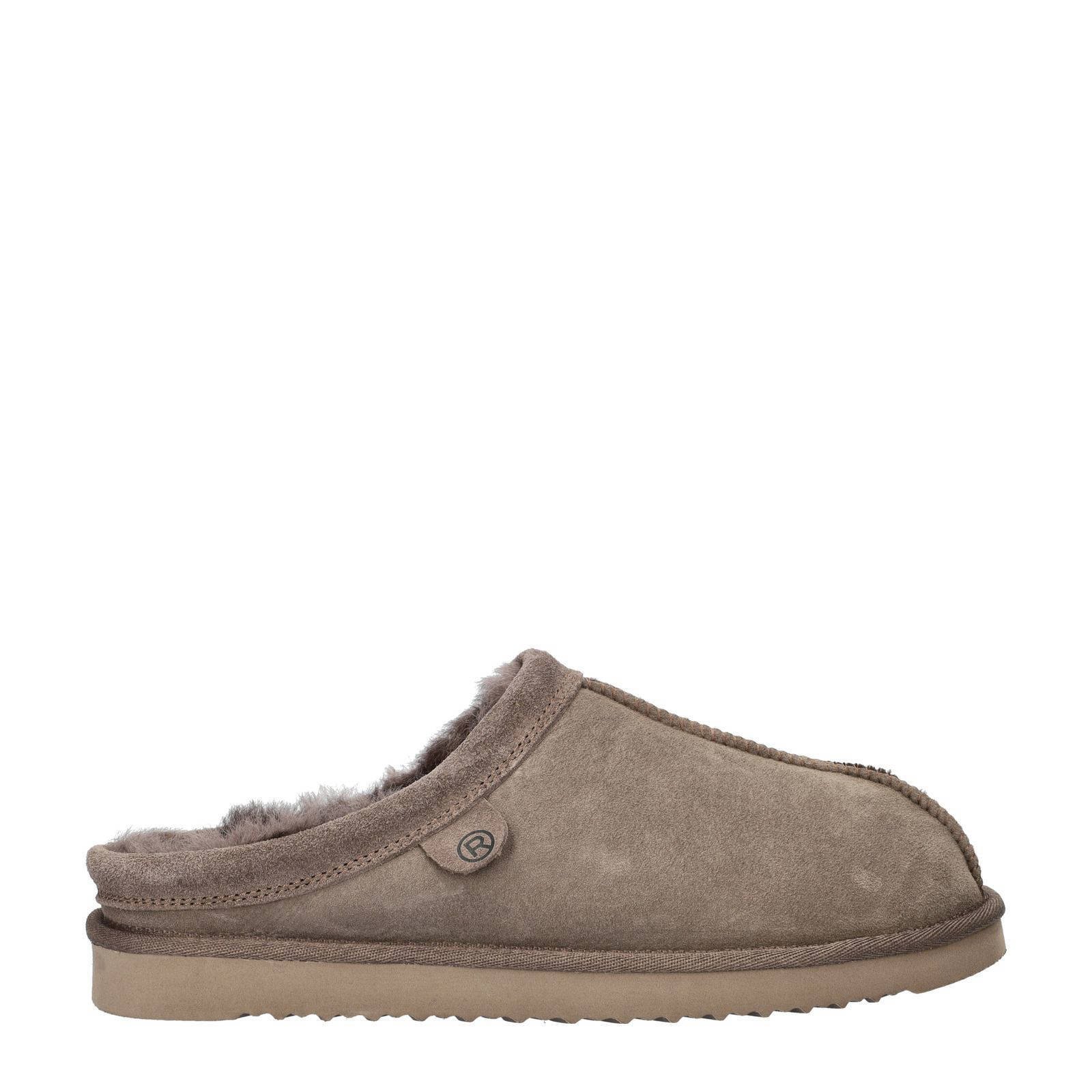 Rohde suède pantoffels taupe