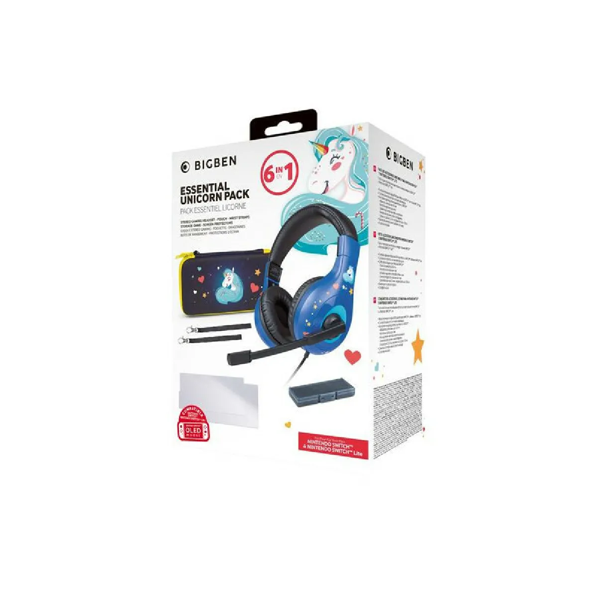 Nacon Pack Accessoire Licorne pour Nintendo Switch