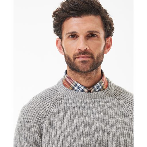 Barbour Horseford Crew Neck Striktrøje, Stone, XL