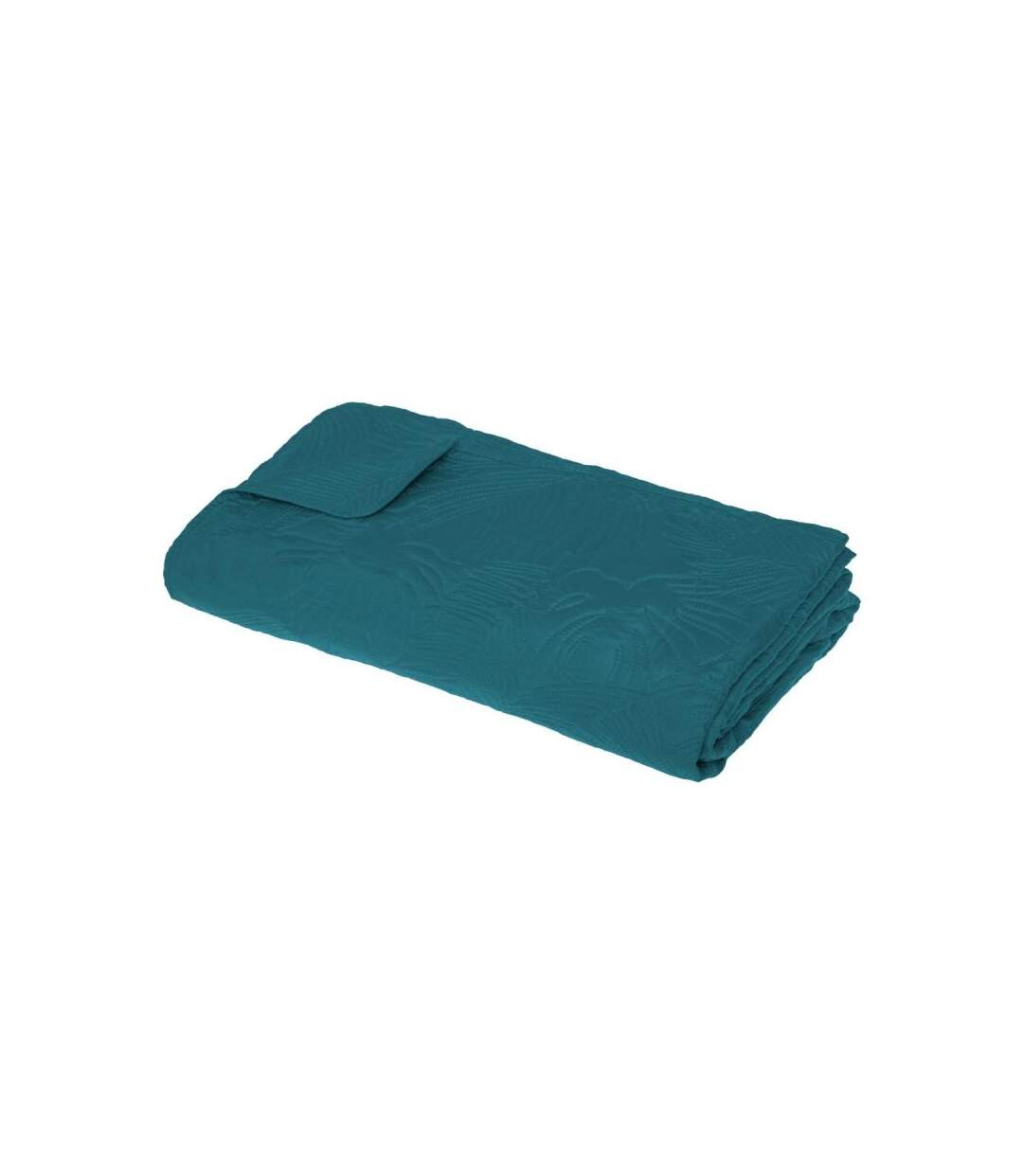 Dessus de Lit & 2 Taies d'Oreiller Army 240x260cm Bleu Canard