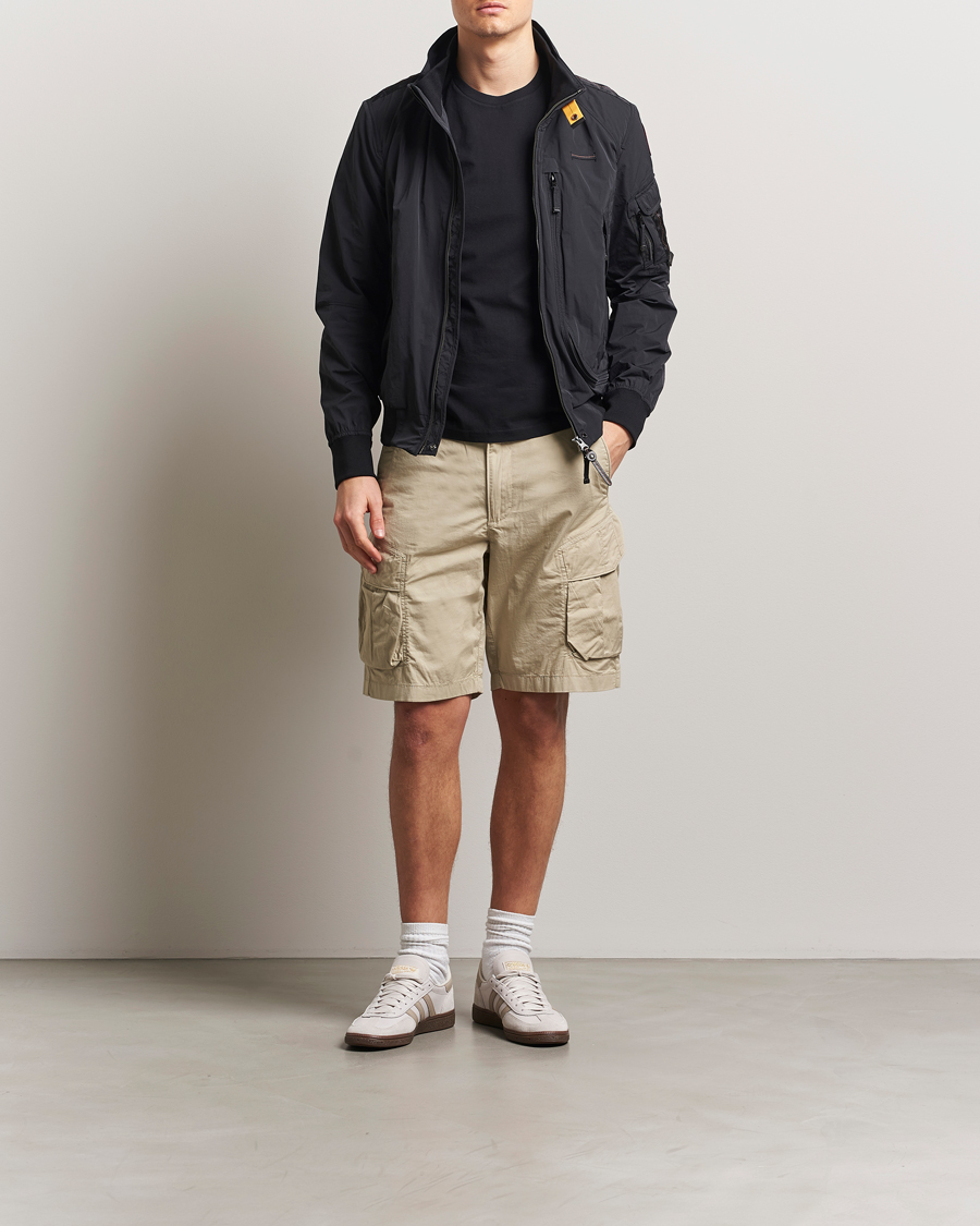 Parajumpers Edmund Garment Dyed Twill Cargo Shorts Asparagus