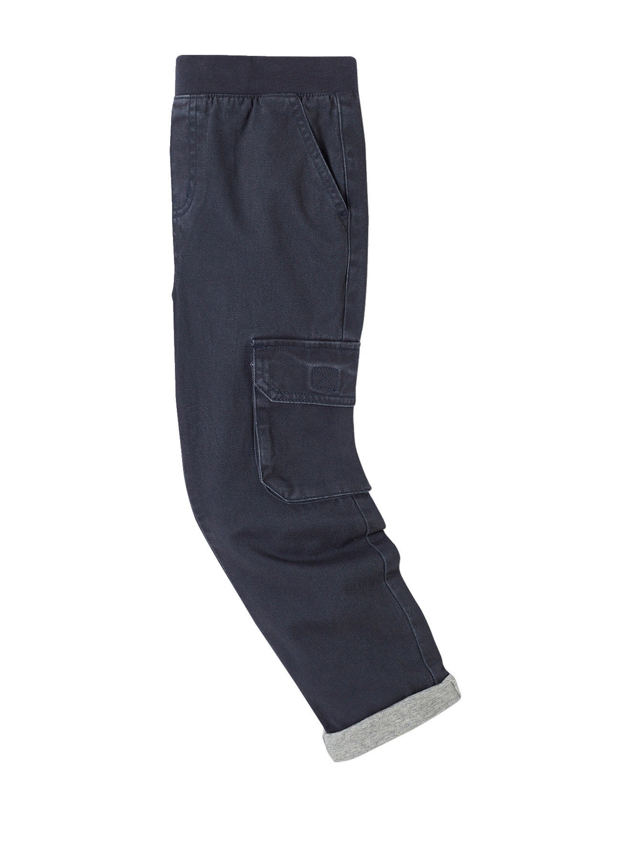 Vertbaudet Jungen Thermo-Cargohose mit Dehnbund, Bundweite verstellbar nachtblau
