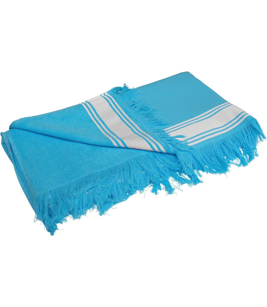 Drap de plage - Fouta - K128 - bleu turquoise