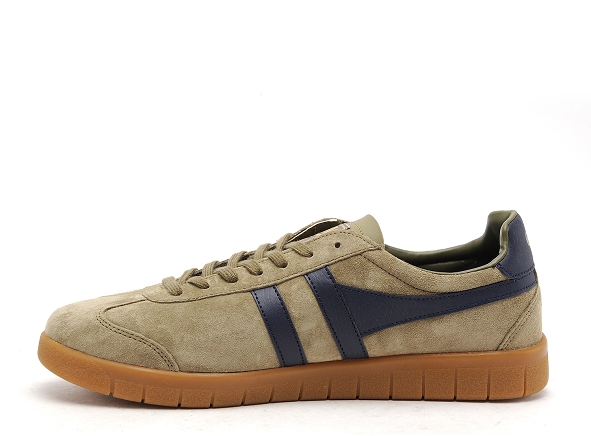Gola basses homme hurricane suede kaki