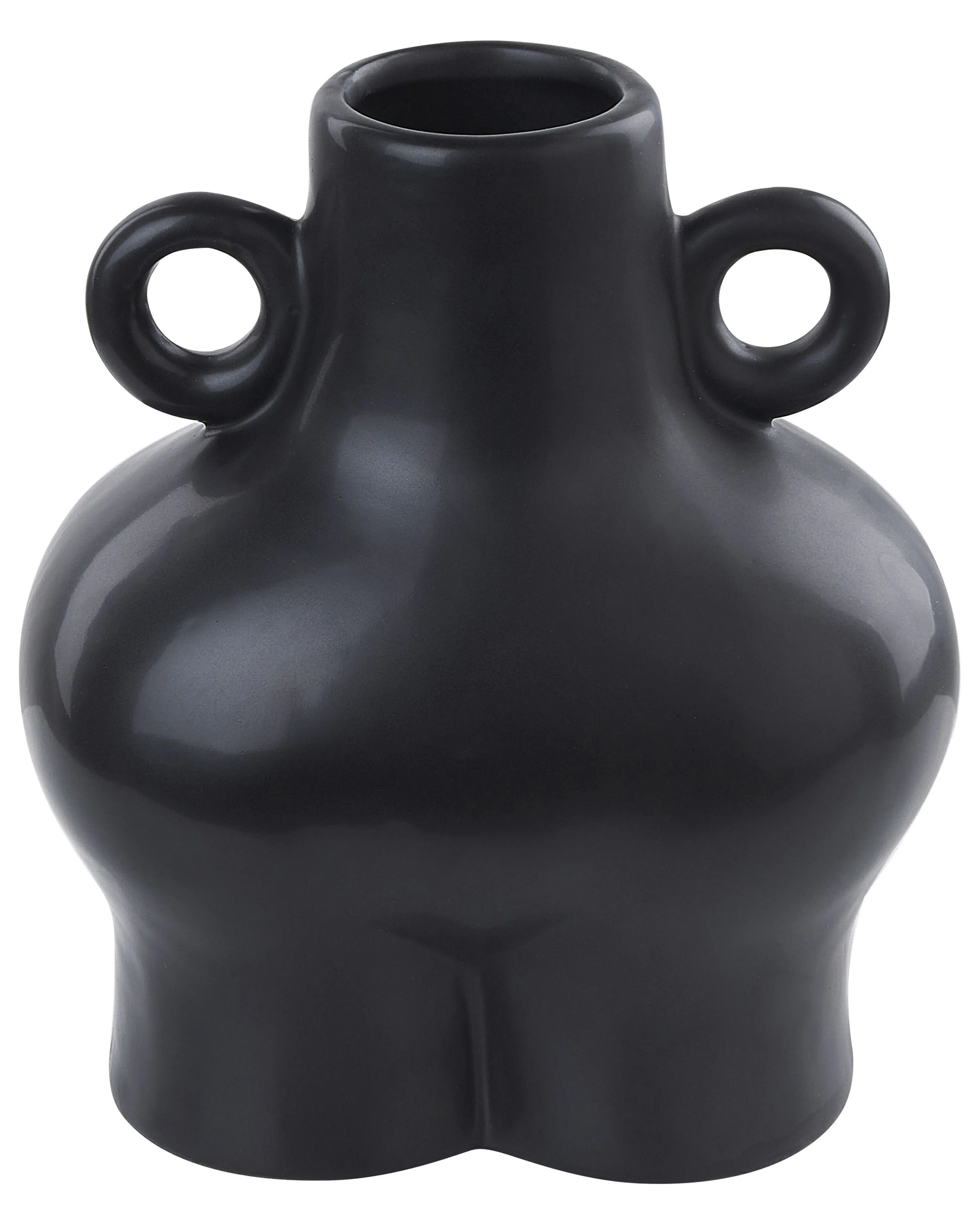Bloemenvaas NAFPLIO Keramiek 20 cm Zwart
