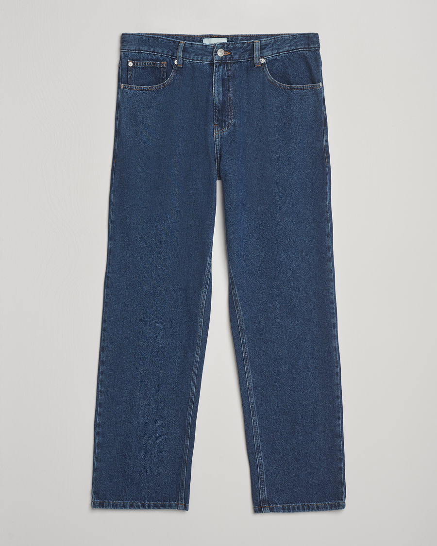 Les Deux Ryder Washed Denim Jeans Medium Indigo Wash