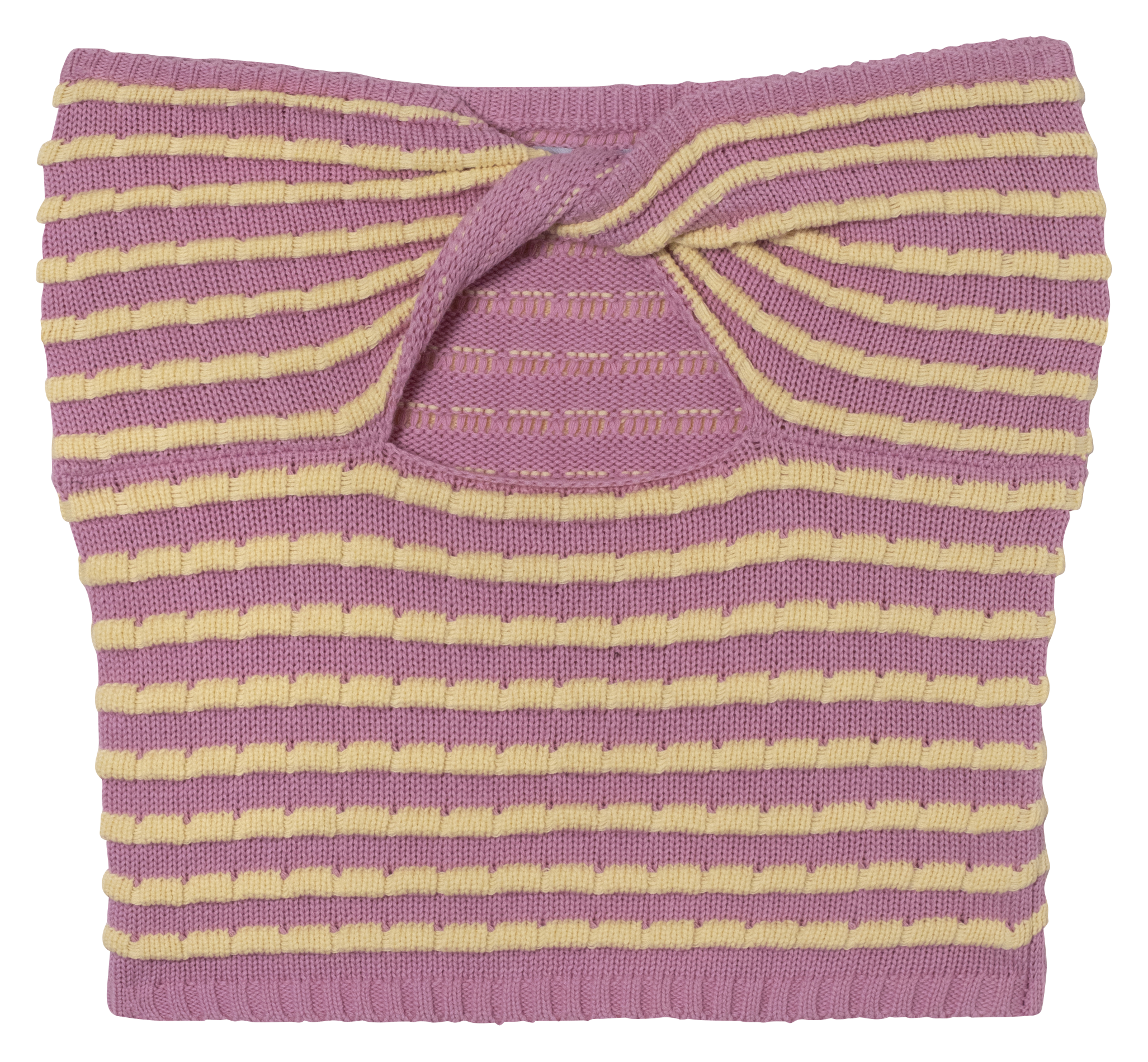 MARGARET - Bustier en maille rayée | Multicolore