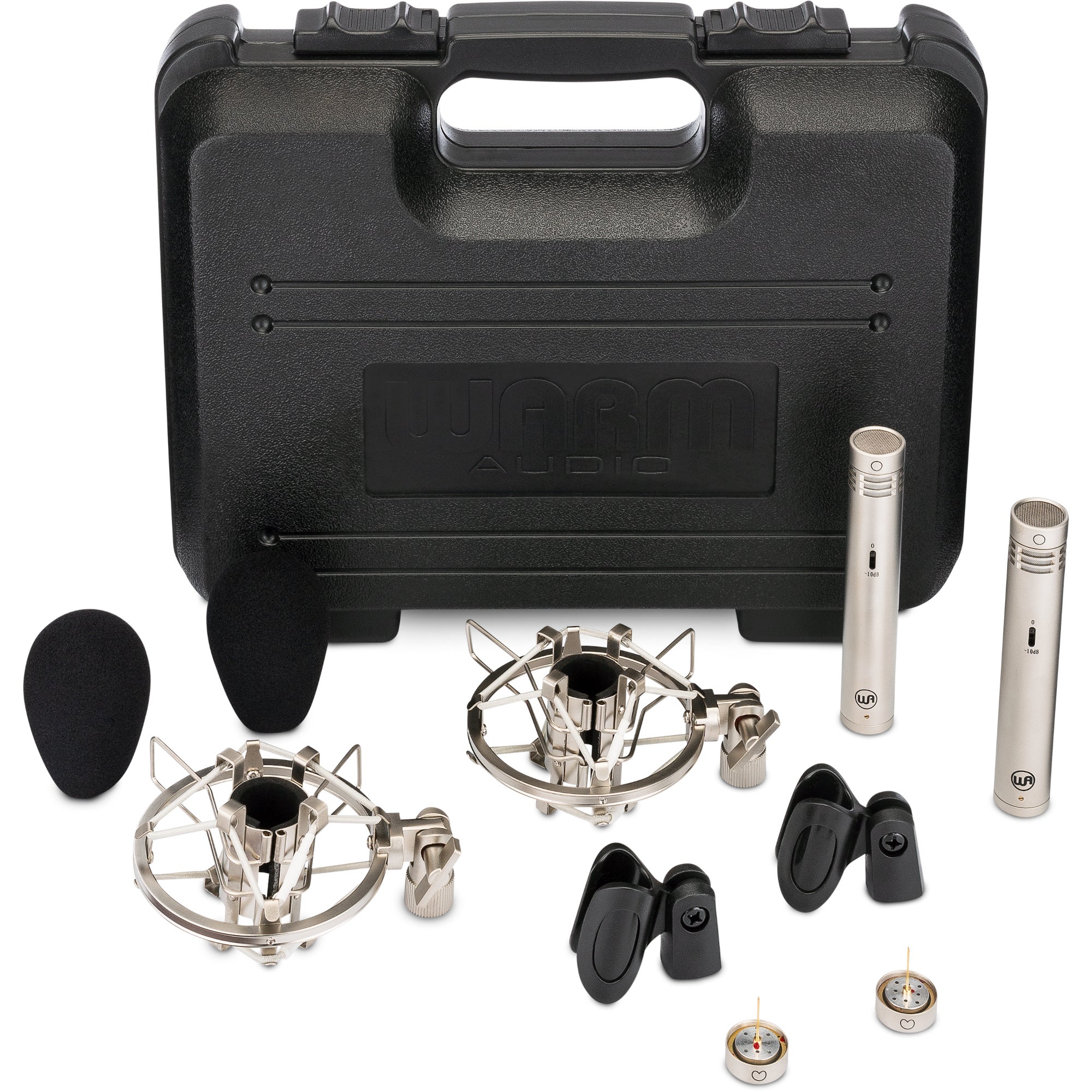 Warm Audio WA-84 Stereo Pair Omni and Cardioid condensator stereo set (nikkel)