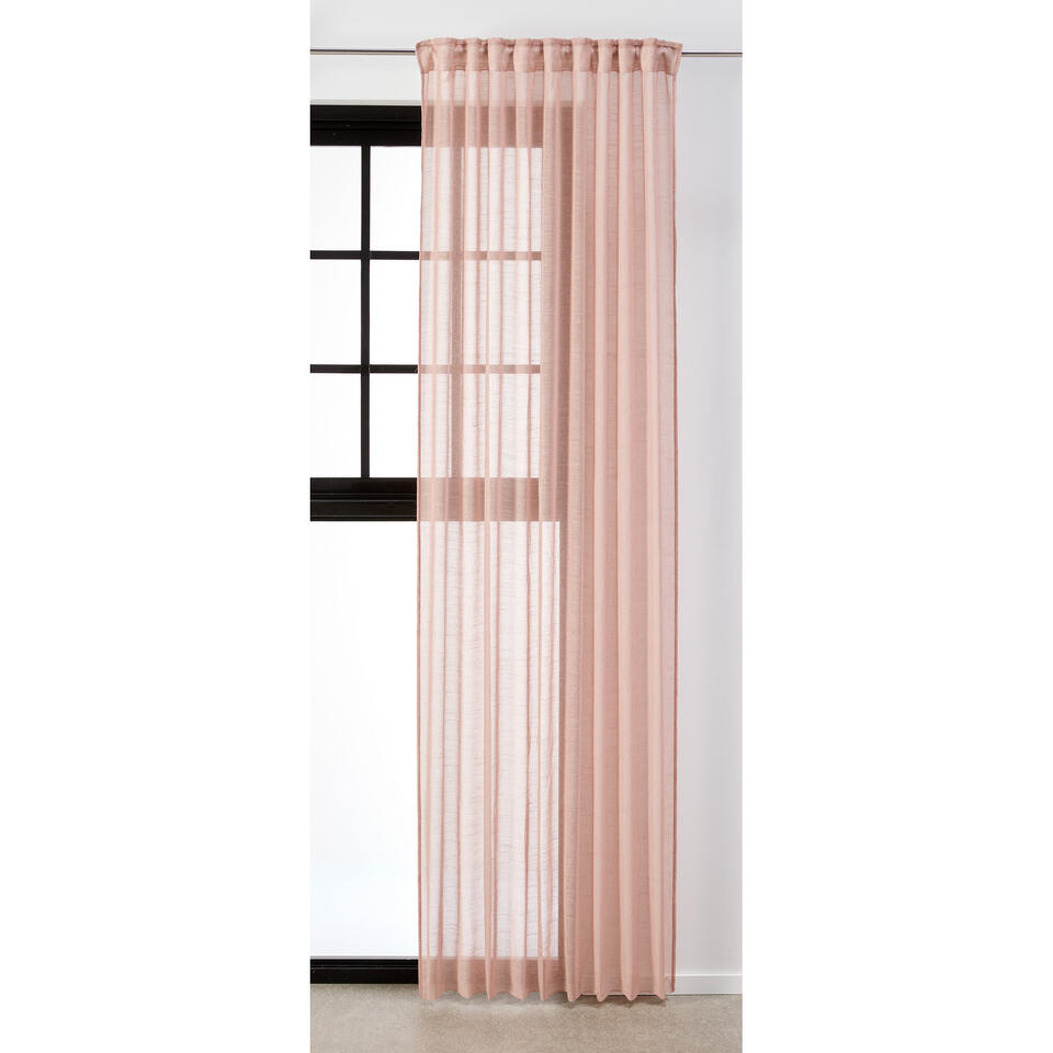 Kant en Klaar Gordijn Mia Roze