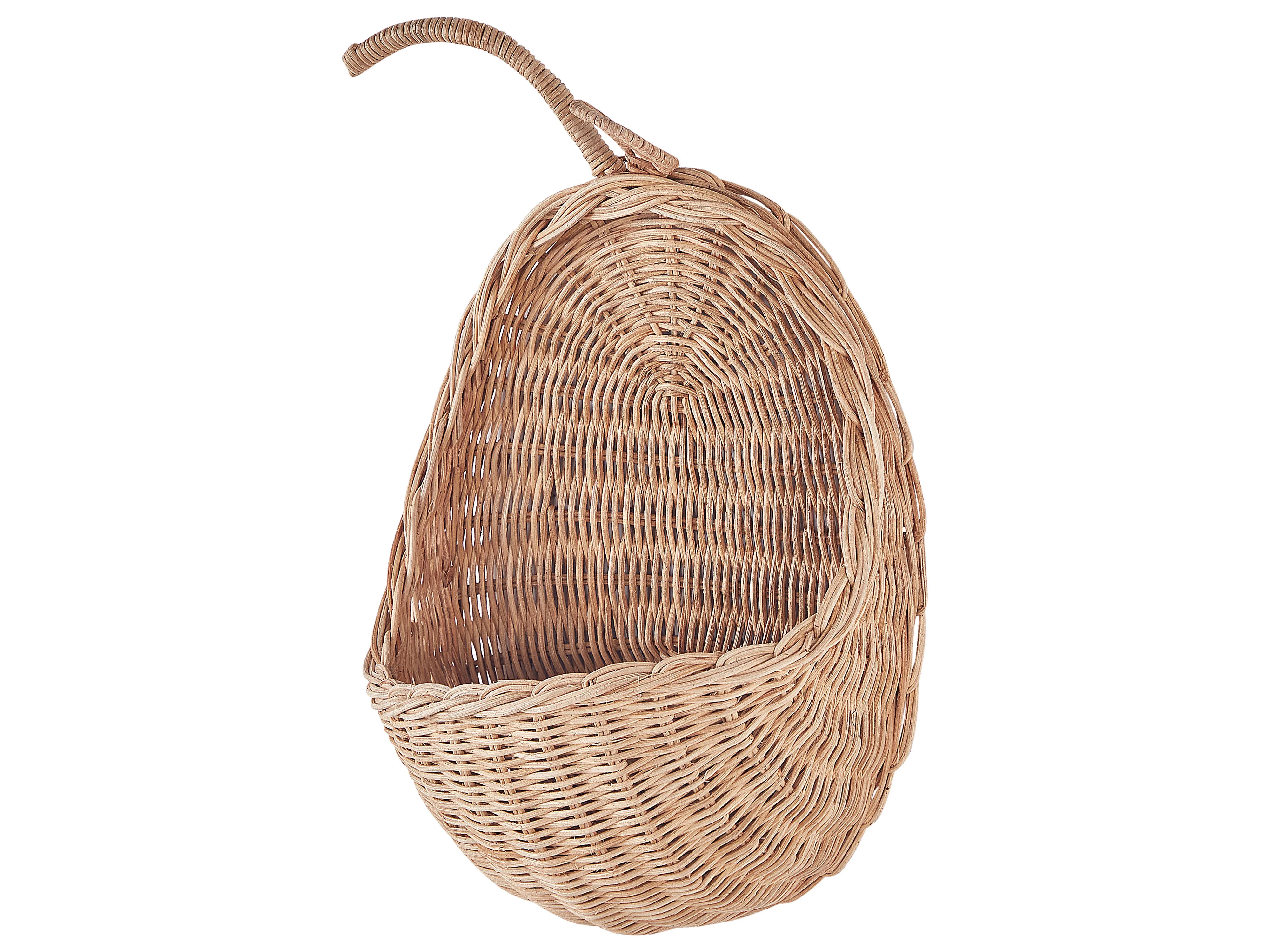Wanddecoratie Appel MAKONDE Rotan 40 cm Natuurlijk