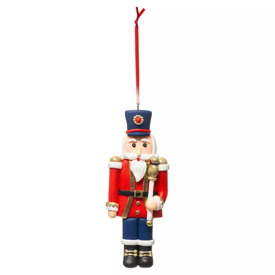 Soldat Casse-noisette à suspendre (H15 cm) Henri Rouge