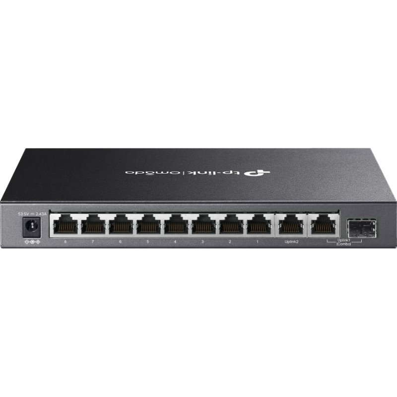 TP-Link Omada DS110GMP commutateur réseau Non-géré Gigabit Ethernet (10/100/1000) Connexion Ethernet, supportant l'alimentation via ce port (PoE) Noir