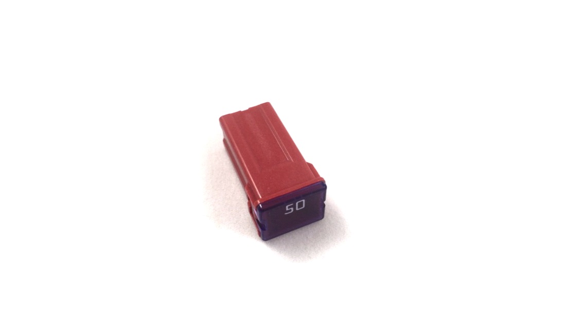 Pal-sikring 50A 32V Rød L:27mm