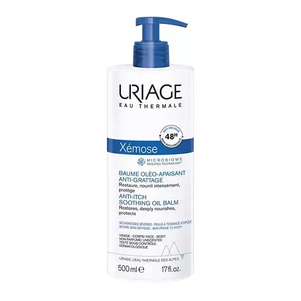 Uriage Xémose Oleo-Bálsamo Suavizante Anti-Arranhão para Pele Seca e Atópica 500ml
