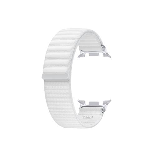 (S/M) Samsung - Samsung Galaxy Watch 8 (44mm) Fabric Band Stoffarmband (ET-SVL32SWEGEU) - Weiss