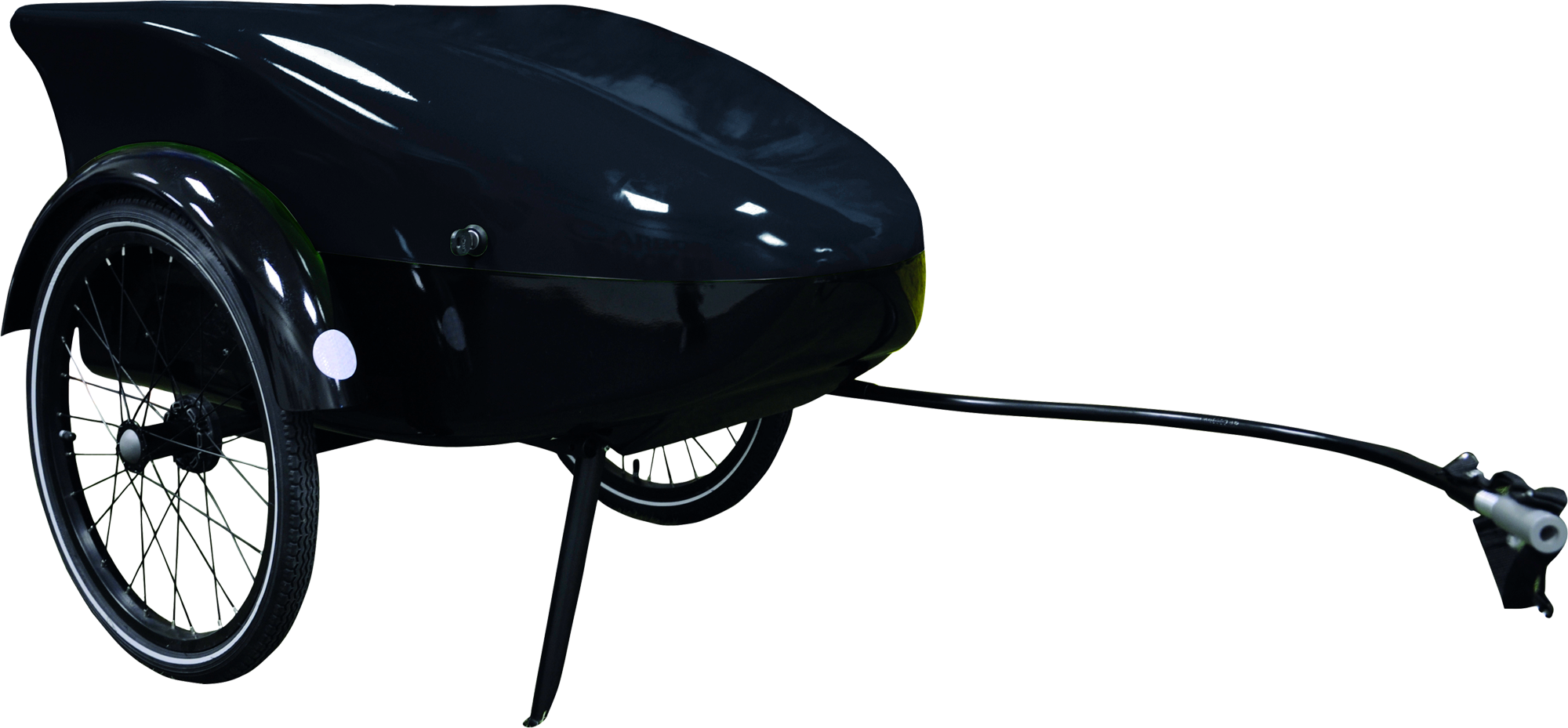 trailmova T1 Fahrradanhänger RAL 9005 tiefschwarz