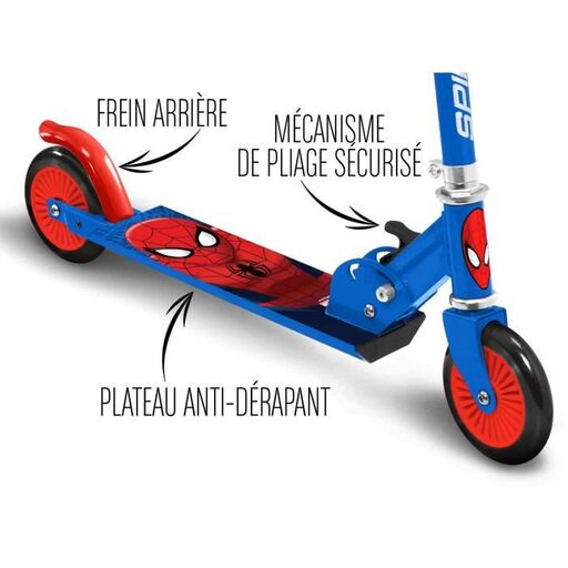 Patinete do Homem-Aranha com carimbo