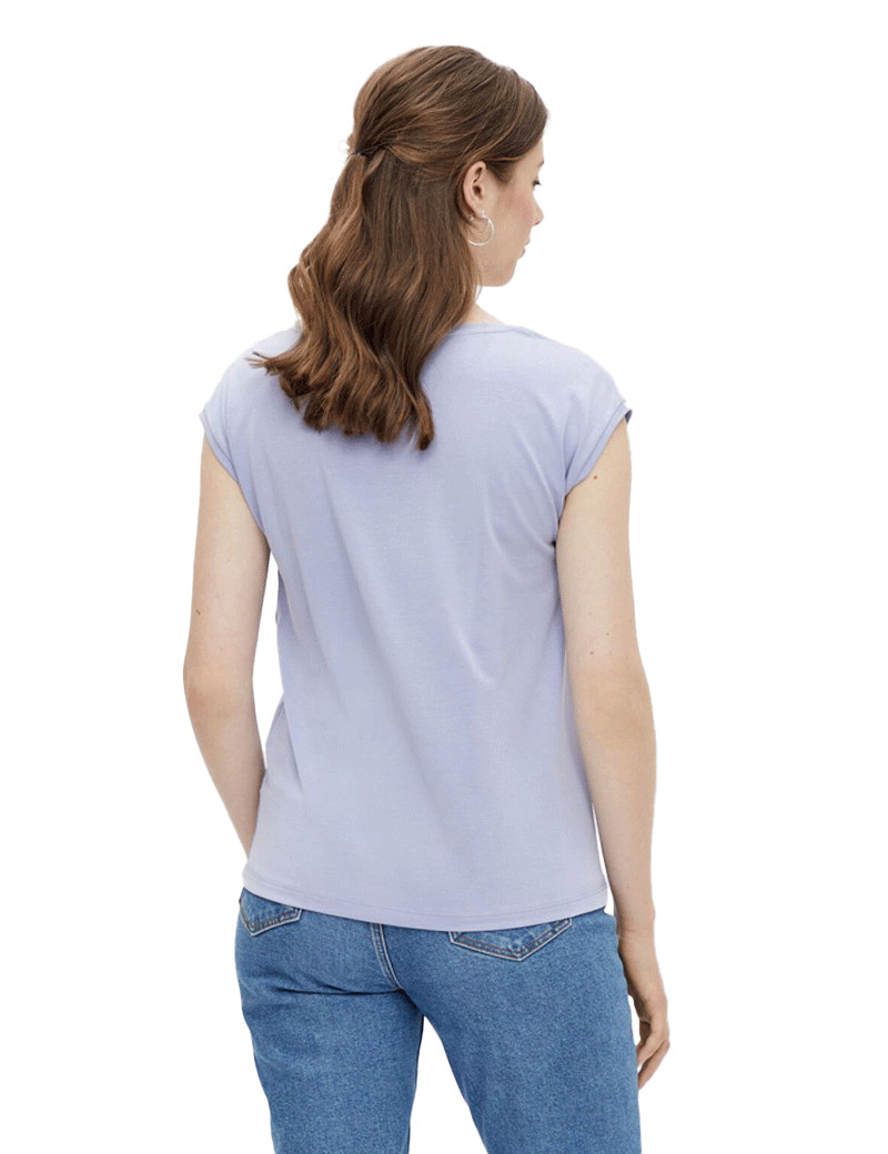 PIECES T-SHIRT BASIQUE KAMALA IRIS PÂLE